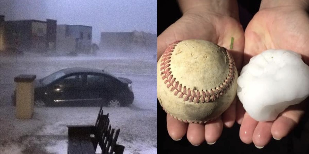Hail the Size of Softballs Carolinas’ Severe Weather Shatters Records