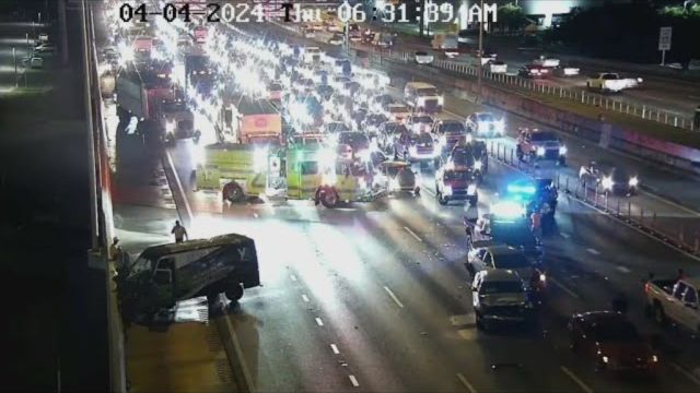 Traffic Alert Northbound Lanes of Palmetto Expressway Closed After Early Morning Crashes (1)