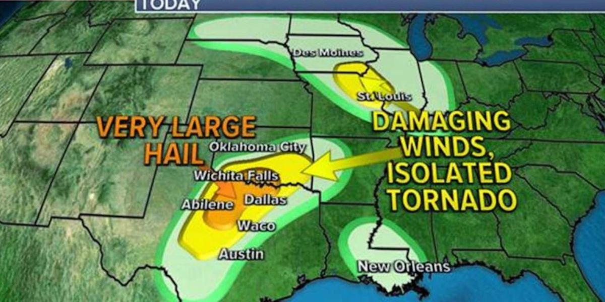 Weather Warning Hail and Damaging Winds Target America’s Heartland