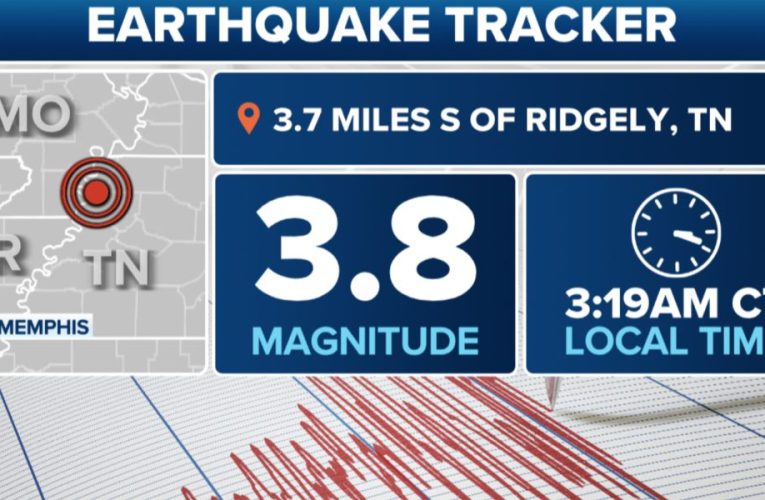 EARTHQUAKE ALERT! 3.8 Magnitude Tremor Felt Across West Tennessee, East Arkansas, and Western Kentucky!