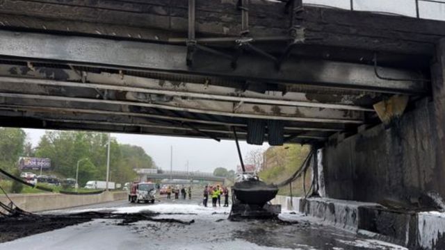 I-95 Through Connecticut To Remain Closed For Days After Fiery Crash, Governor Advises (1)