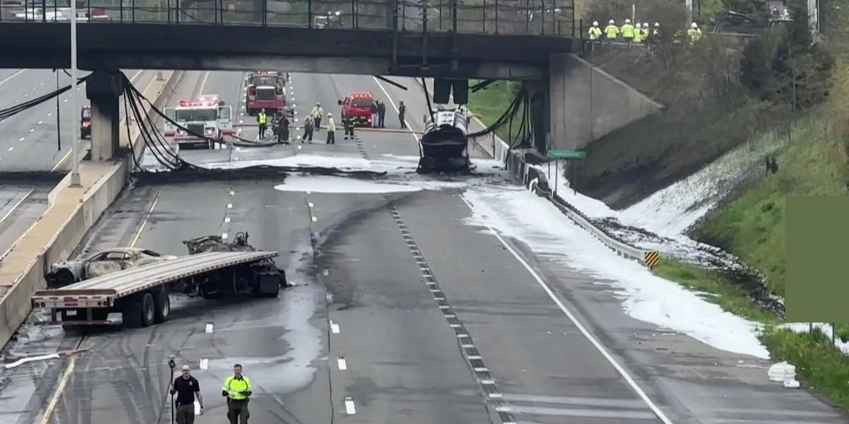 I-95 Through Connecticut To Remain Closed For Days After Fiery Crash, Governor Advises