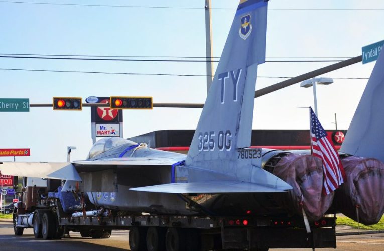 Unexpected Visitor! F-15 Eagle Takes Up Residence In Debary, Florida