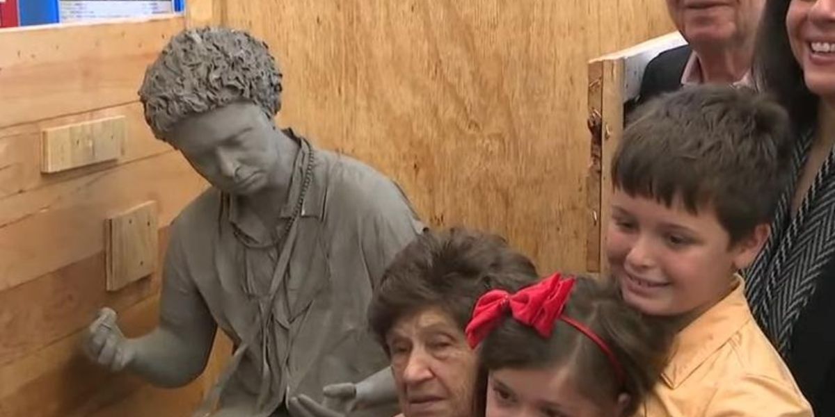 Watch SCARY! 95-Year-Old Woman's Joy As Missing Sculpture Is Found After 40 Years