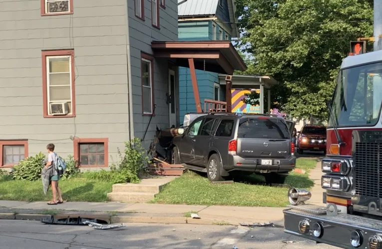 Meadow Street Collision: Car Crashes into House, Five Injured