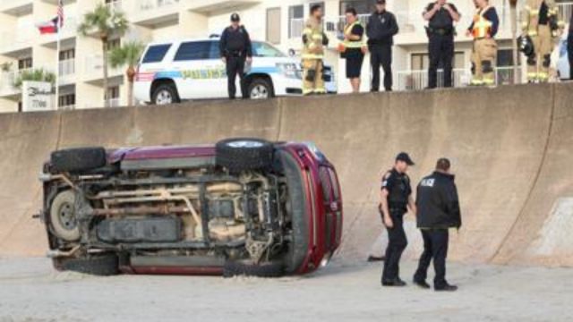 This Is The Current Police Report, Dual Vehicle Accident Over Galveston Seawall (1)