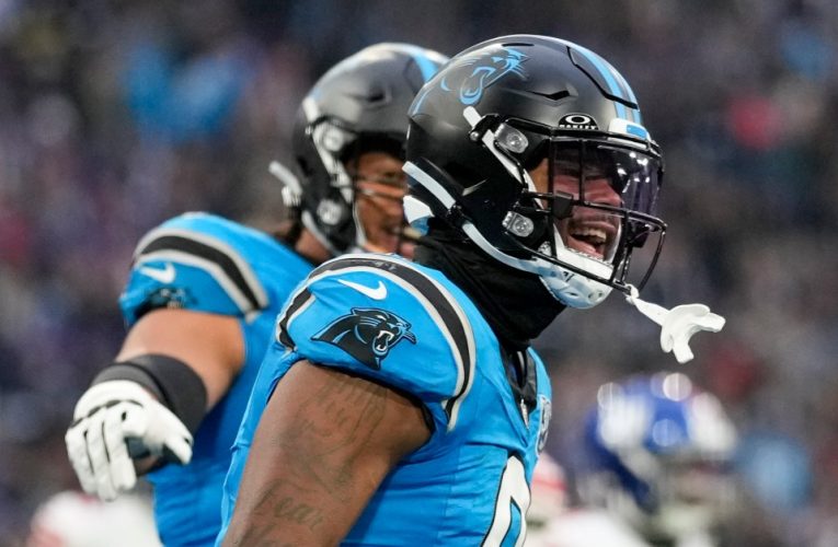 Carolina Panthers in scary scenes as rookie star carted off the field after heavy collision against Kansas City Chiefs