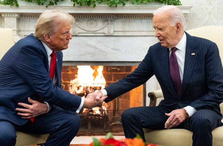 Donald Trump’s ‘joker smile’ and ‘alpha’ stance in first White House meeting with ‘sad’ Joe Biden revealed true thoughts