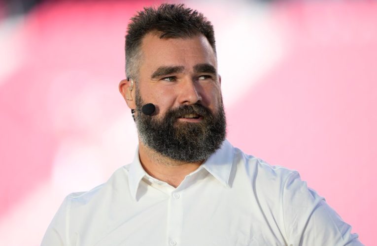 ‘This is why I hate white pants’ Jason Kelce declares after admitting to embarrassing error ‘not for the first time’