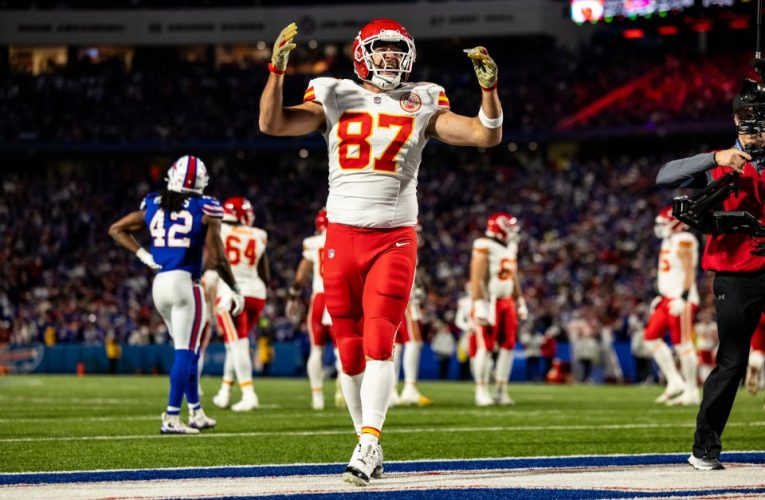 Travis Kelce in tears in historic video which resurfaced online and he admits ‘I had no clue what I was getting into’