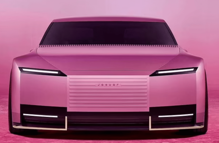 Jaguar’s new pink EV slammed as ‘just a woke Tesla’ as it’s unveiled days after car giant’s controversial rebrand