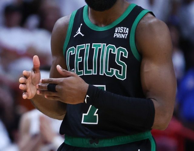 Boston Celtics star Jaylen Brown facing major NBA punishment decision after gruesome gesture to Pistons rivals