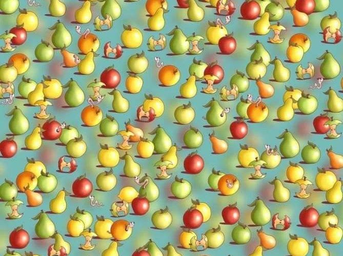 Everyone can see the fruit but you have 20/20 vision if you can spot the lemon in less than 5 secs in this brain teaser