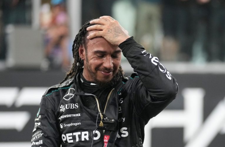 Lewis Hamilton fights back tears as he sends classy tribute to Mercedes colleagues ahead of Ferrari switch