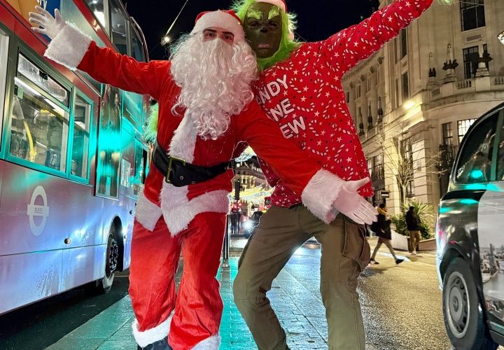 Mad Friday mayhem as hoards of Christmas revellers pack out pubs & don Santa Claus outfits on booziest night of the year