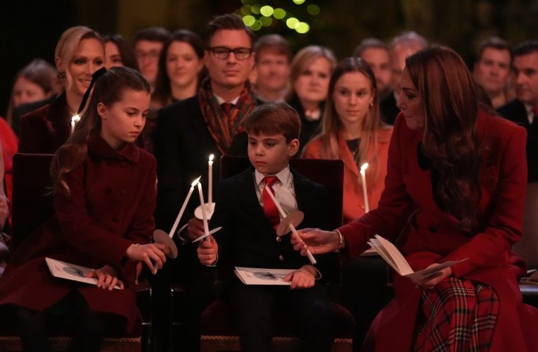 Princess Kate reveals secret Prince Louis, 6, had to keep from big sister Charlotte ahead of Christmas carol service