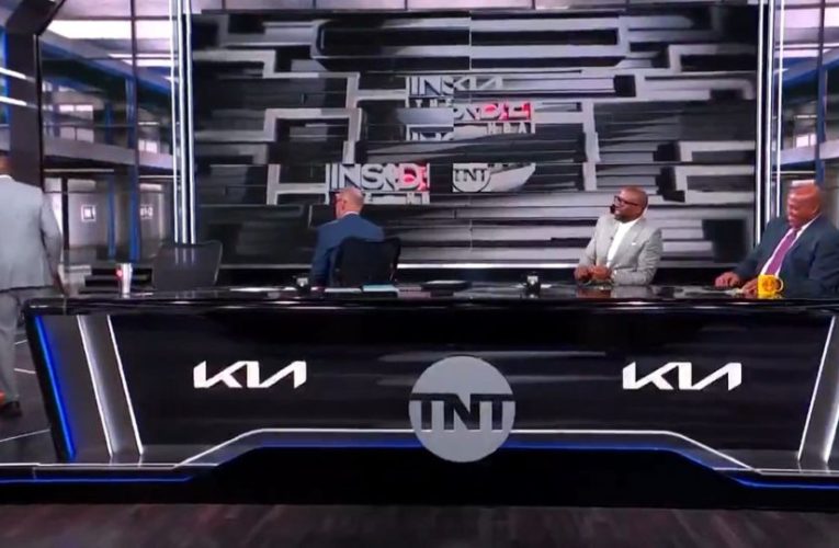 Shaq and Ernie Johnson walk off Inside the NBA set after controversial Kenny Smith remarks that leave viewers stunned