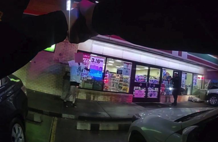 Knife-wielding man tased by Warren police after driving car into 7-Eleven